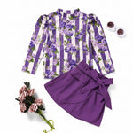 Fashionable Toddler Girl Clothing Set with Matching Belt